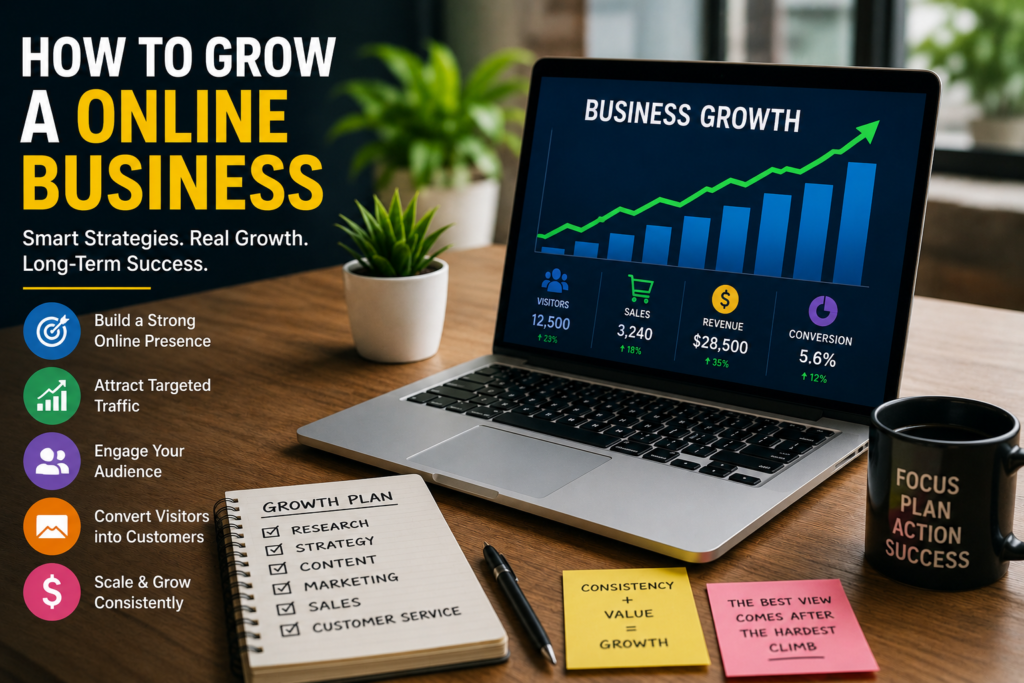how to grow a online business